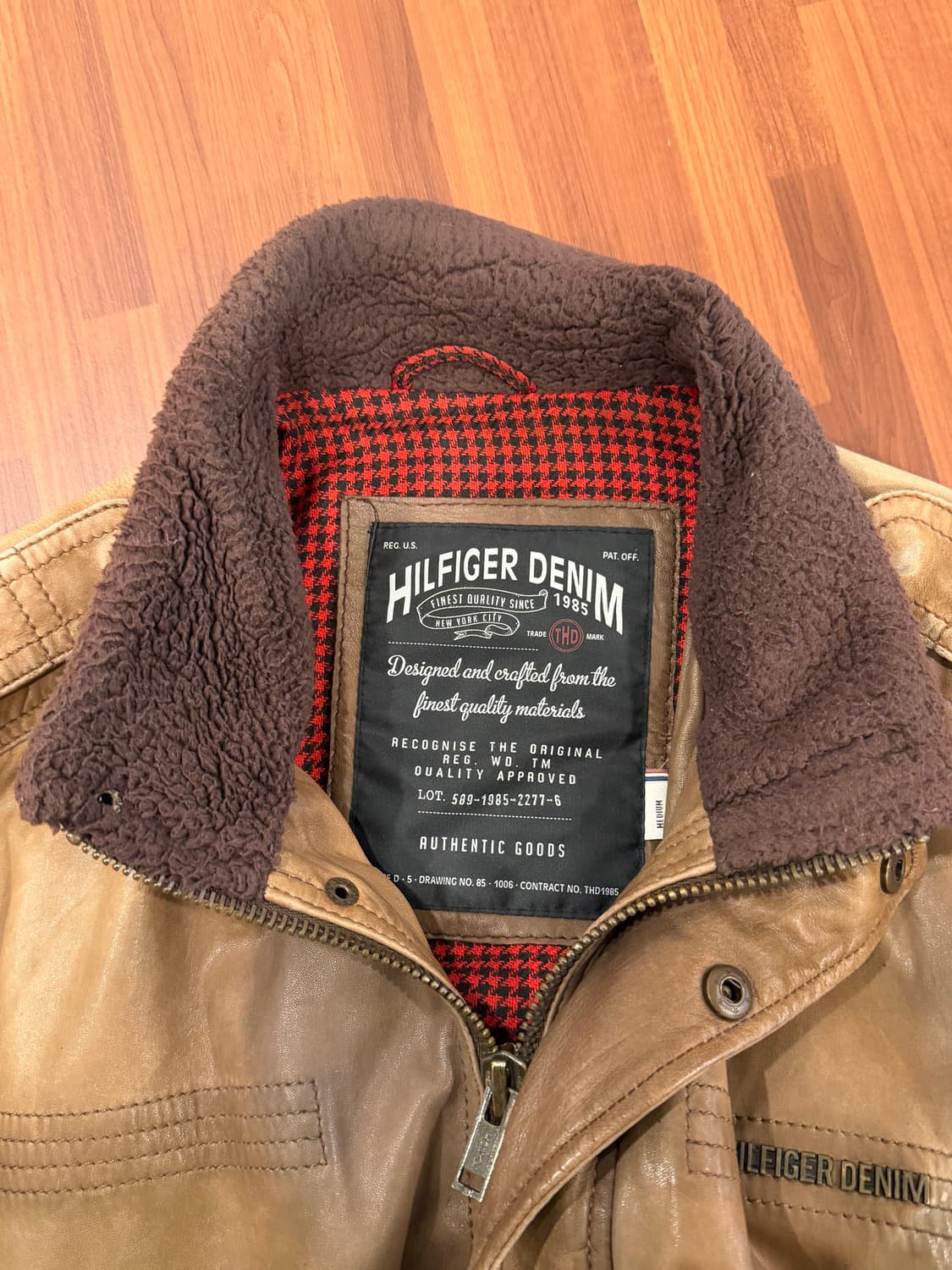 00s Tommy Hilfiger 타미힐피거 A-2 레더 자켓 상품이미지10