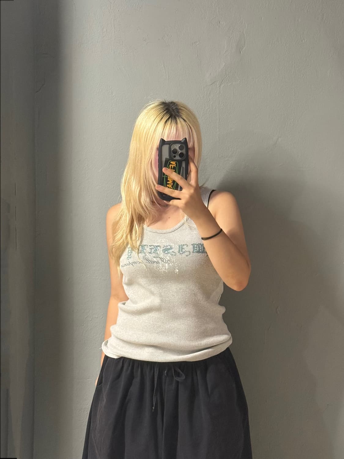semantic design lettering sleeveless 상품이미지2