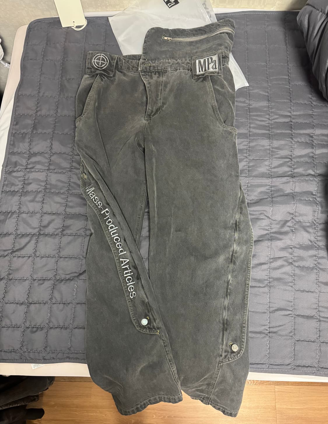 (L)플라스틱프로덕트 포켓팬츠(아스팔트) 상품이미지1