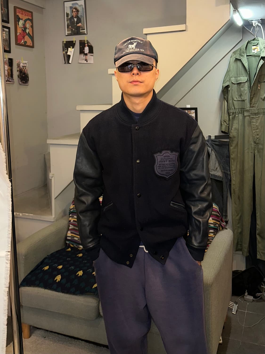 90‘s Just BIGI superior patch varsity JK 상품이미지2