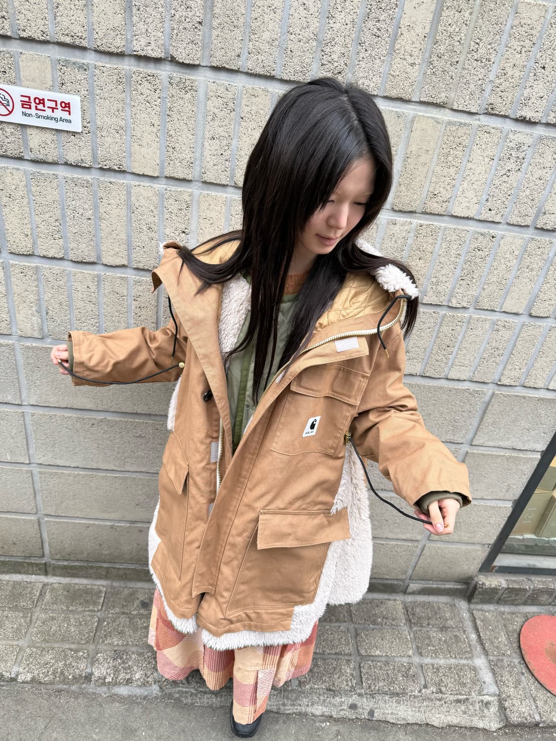 Carhartt wip X Sacai 캔버스 시베리안 파카 상품이미지5