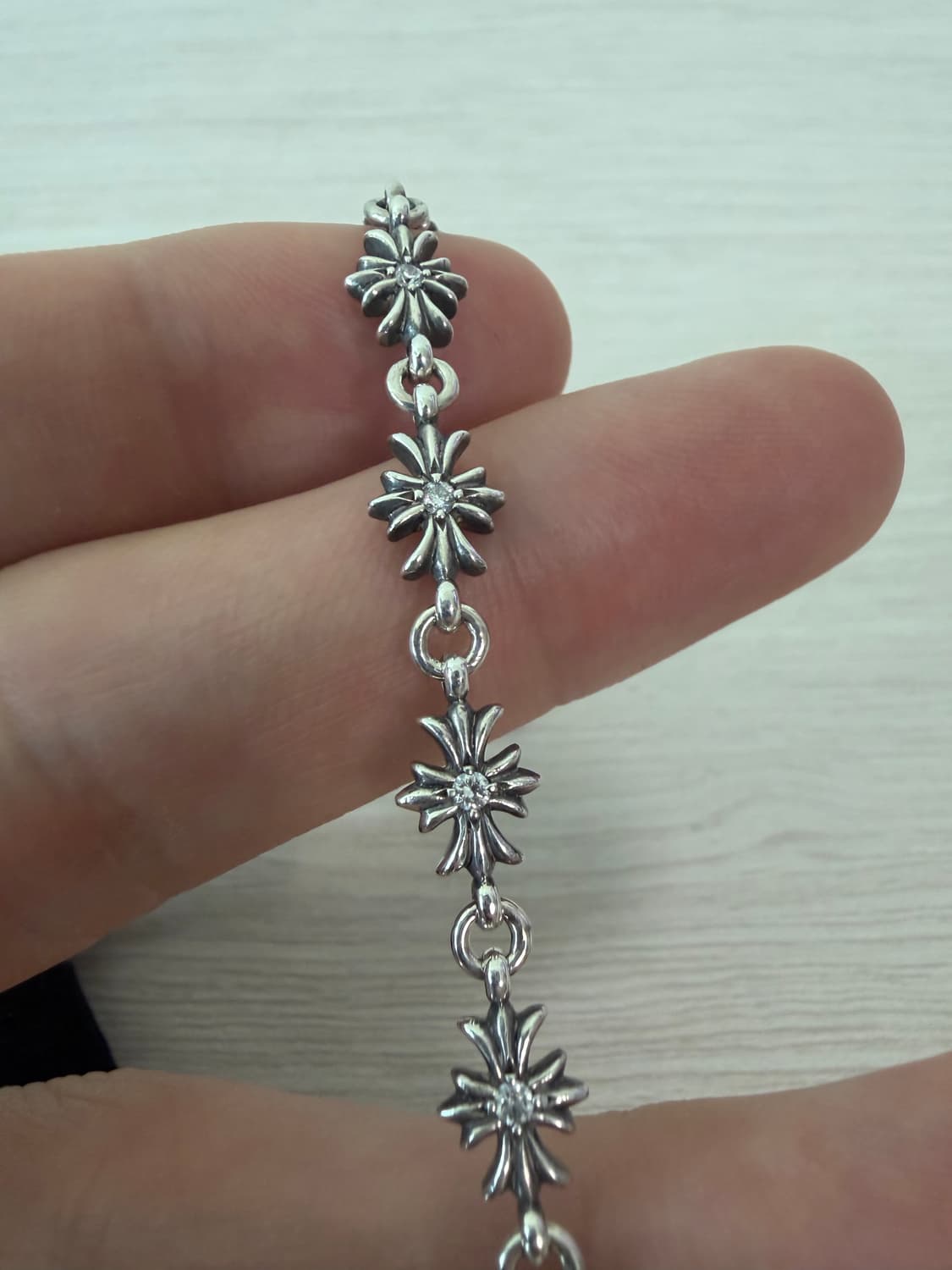 [12링크] 크롬하츠 타이니 e ch 팔찌  파베 다이아 상품이미지3