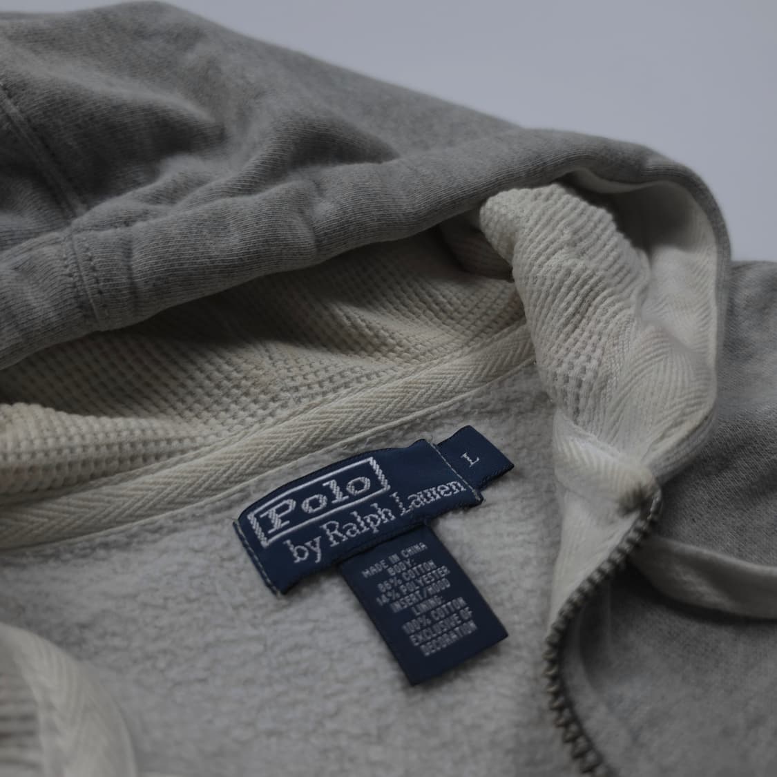 폴로 랄프로렌 포니 로고 써멀 스웻 후드집업 (L) 상품이미지6