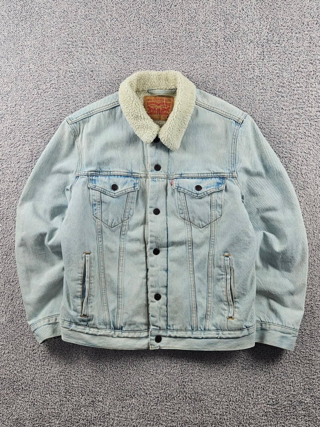 리바이스 쉐르파 라이닝 워싱 데님 트러커 자켓 ( M ) / 11022 상품이미지1