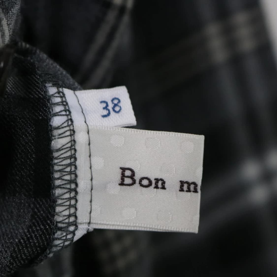 BON MERCERIE 레이스 넥 체크 블라우스 61641 상품이미지7