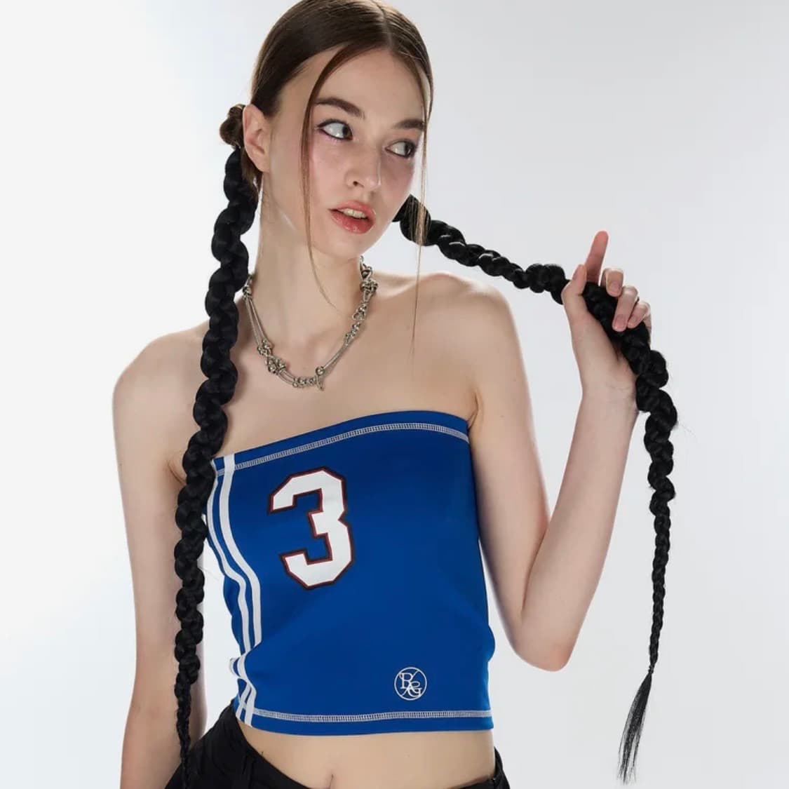 라티젠 L12 BIG NUMBER TUBE TOP(BLUE) 상품이미지2