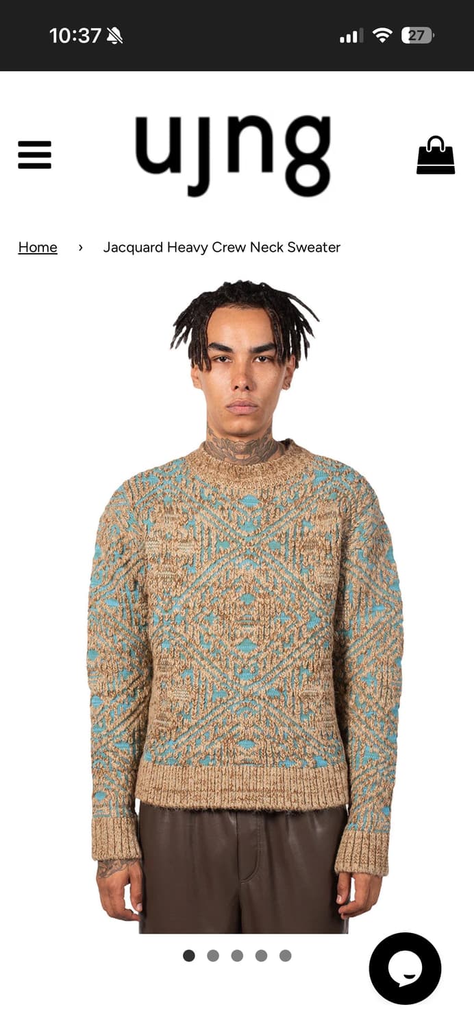 앤더슨벨 자카드 니트 상품이미지2