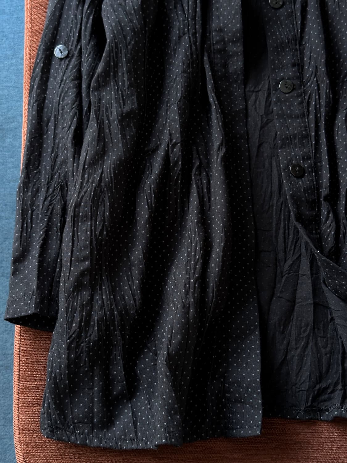 65/35 Light fabric crinkled loose shirt  상품이미지4