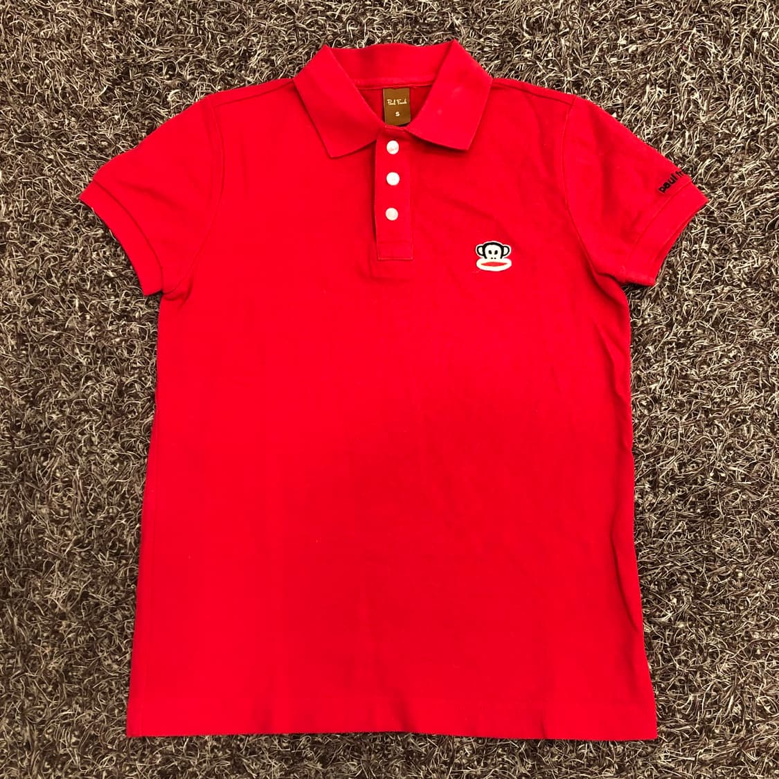 폴프랭크 레드 카라 티셔츠 상품이미지1