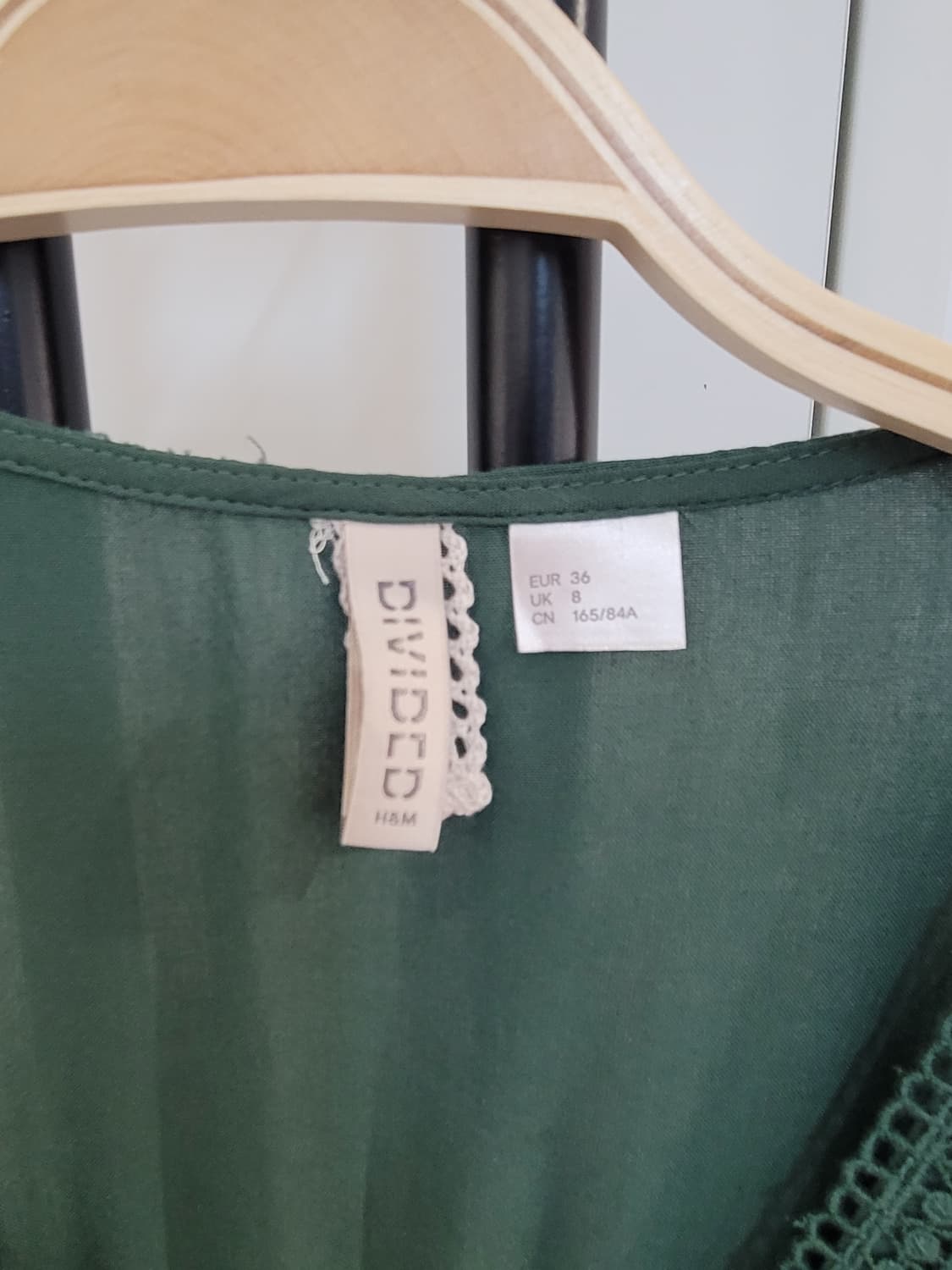 H&M 그린 레이스 점프수트 36사이즈 상품이미지4