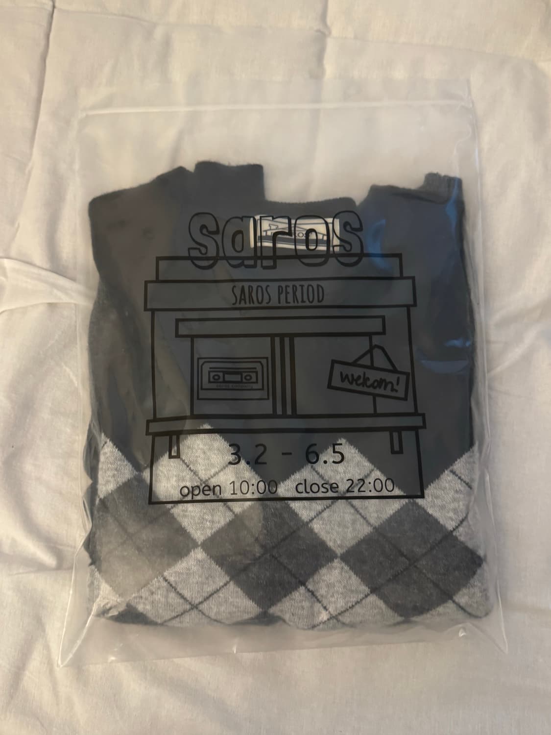 Saros 아가일 니트 1 상품이미지2