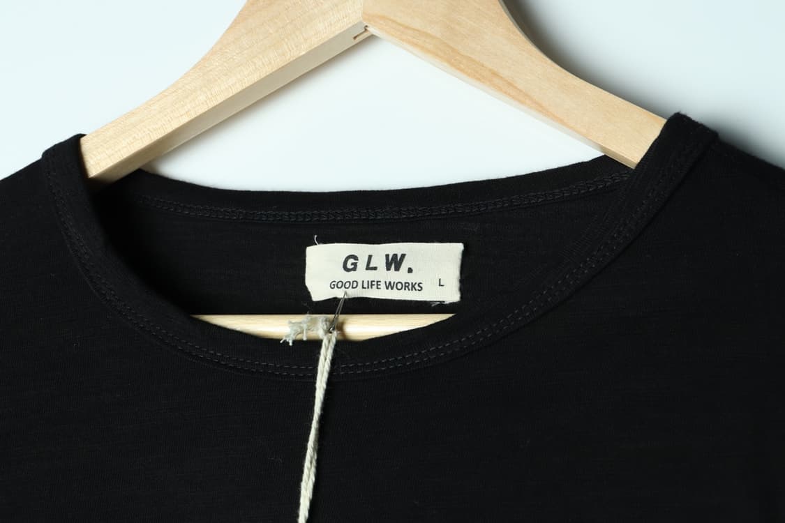 (L-2XL) 굿라이프웍스 긴팔티셔츠 쭉티 박시 새상품 블랙-H30018 상품이미지5