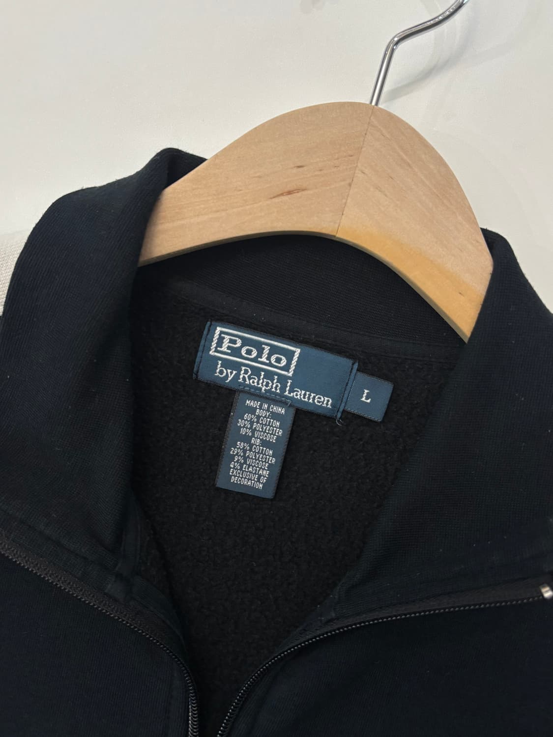 Polo 폴로 랄프로렌 블랙컬러 코튼 집업 상품이미지5