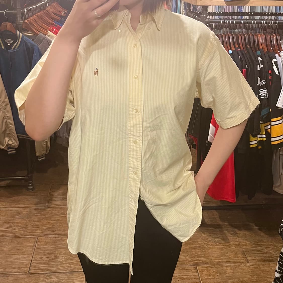 [HI] 폴로 반팔 셔츠 옐로우 상품이미지2