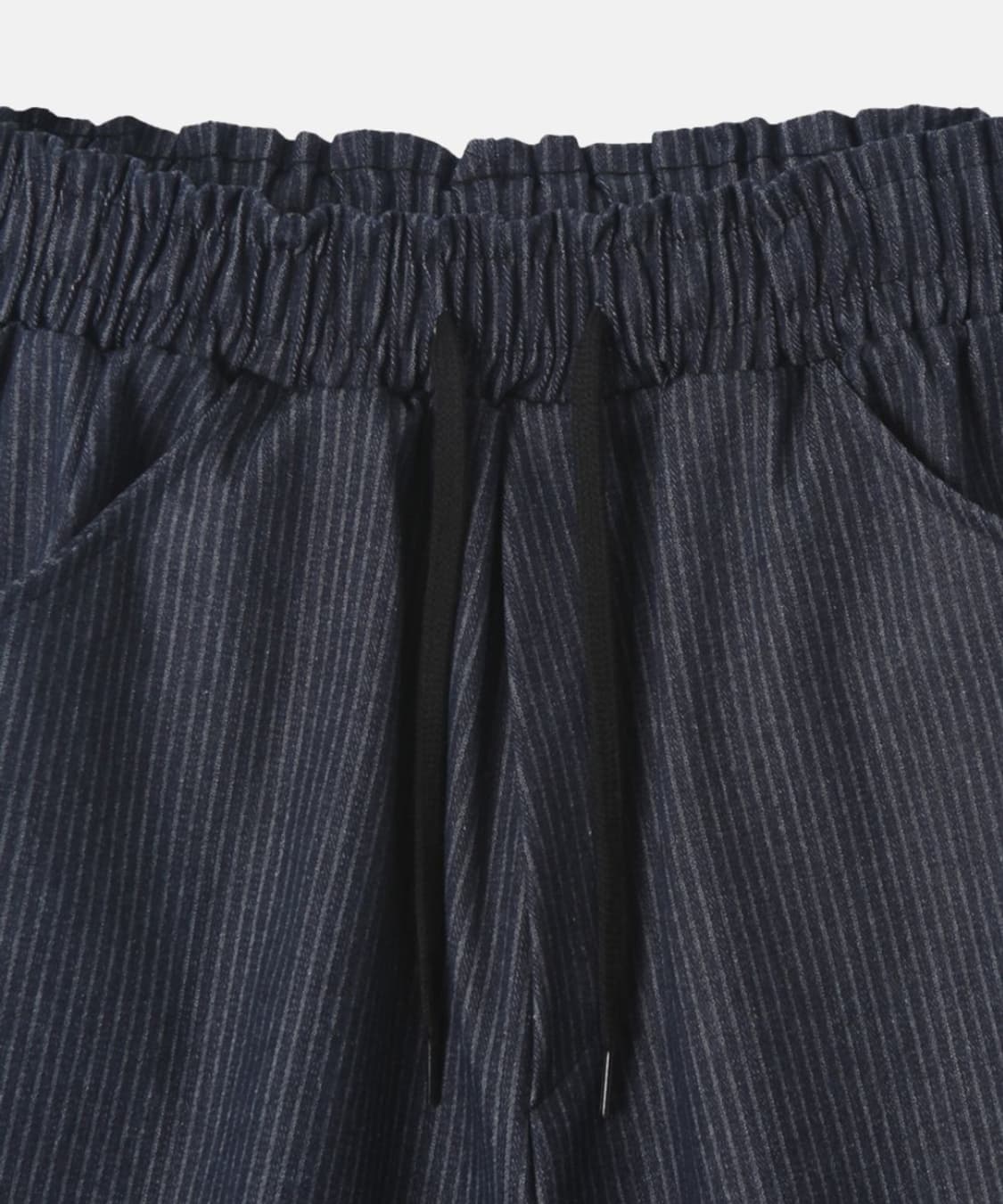 스트라이프 백포인트 핀턱 팬츠 상품이미지6