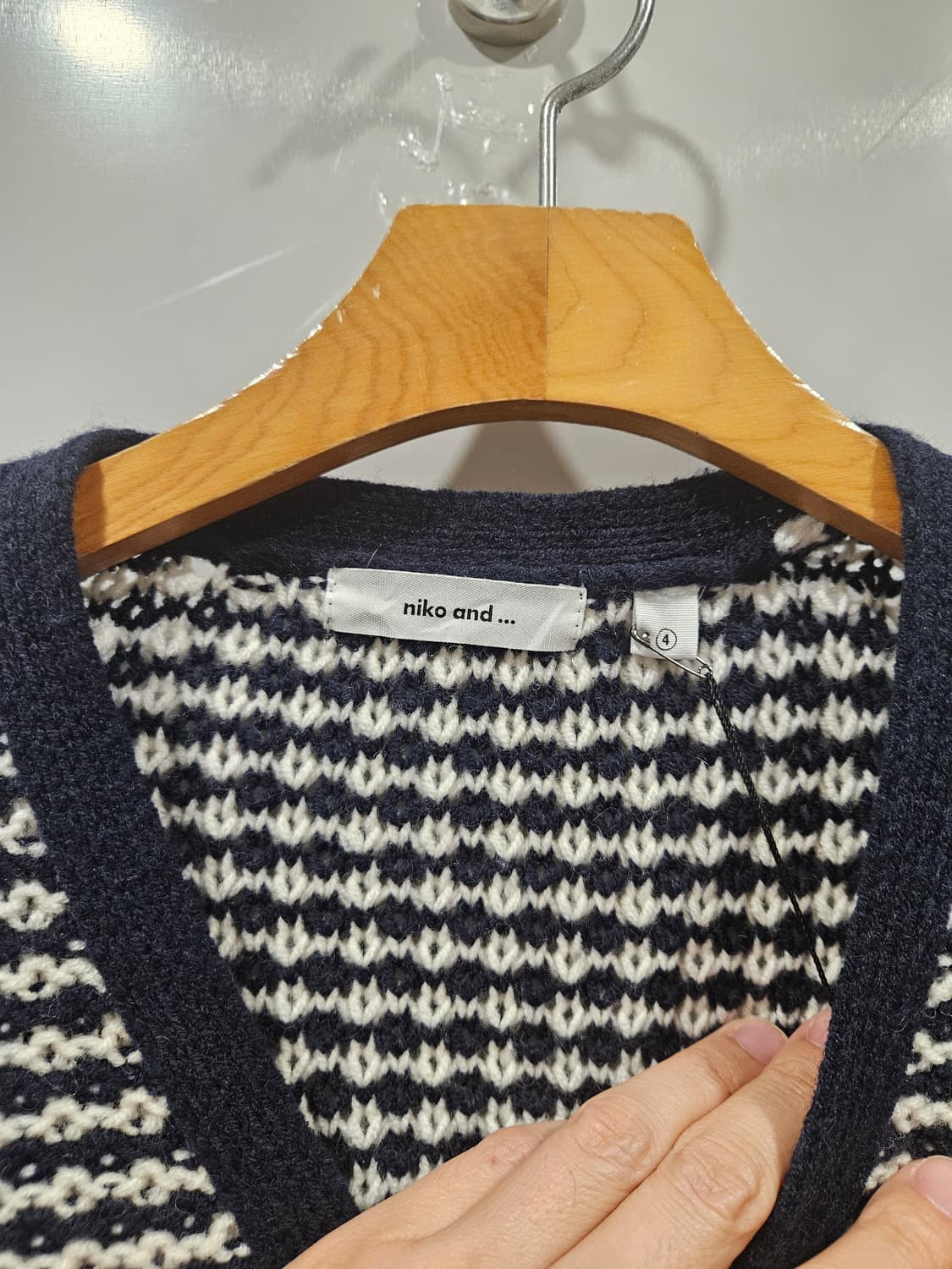 니코앤드 모혼방 가디건 사이즈 4 상품이미지2