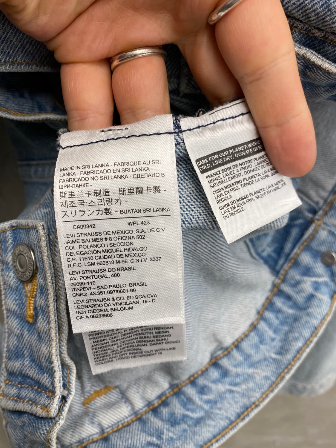 [S] Levi's 리바이스 우먼스 3세대 연청 트러커 자켓 상품이미지6