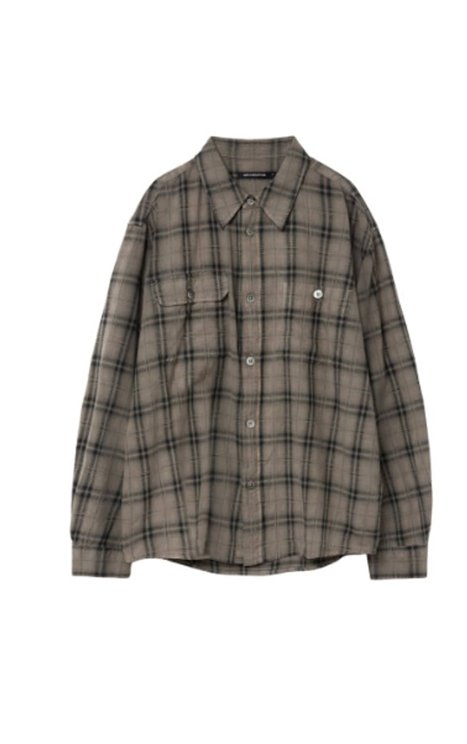 해칭룸 2Pk Shirt Long Over Dyed Check Deser 상품이미지1