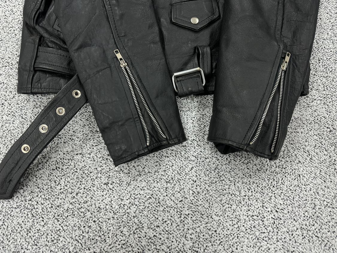 90s 빈티지 소가죽 라이더자켓 상품이미지5