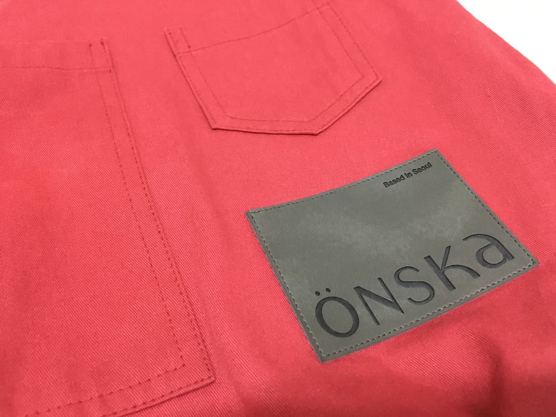 온스카 리버시블 포켓백 레드네이비 상품이미지7