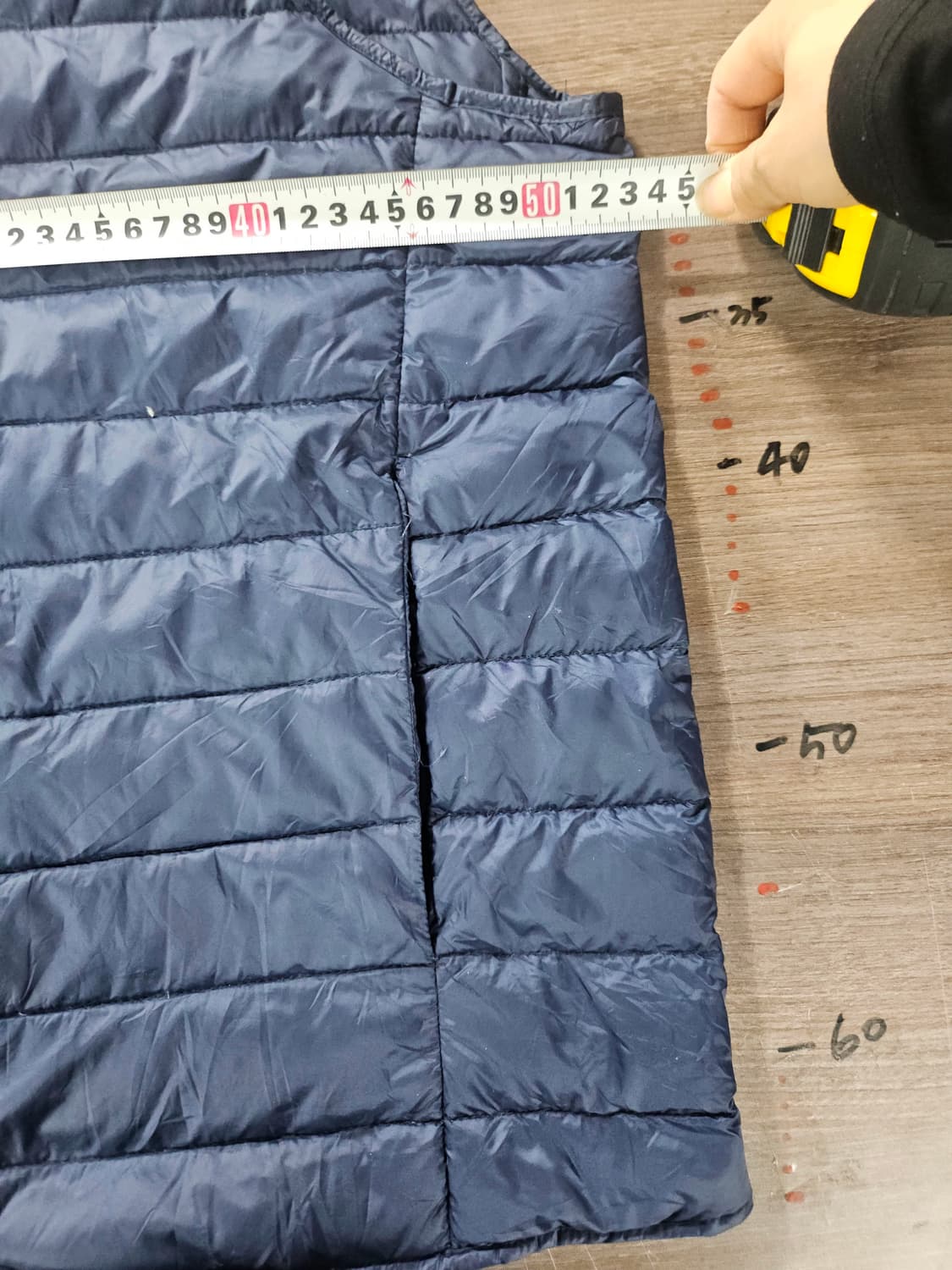 네이비 패딩 조끼 경량 패딩 베스트 L 상품이미지4