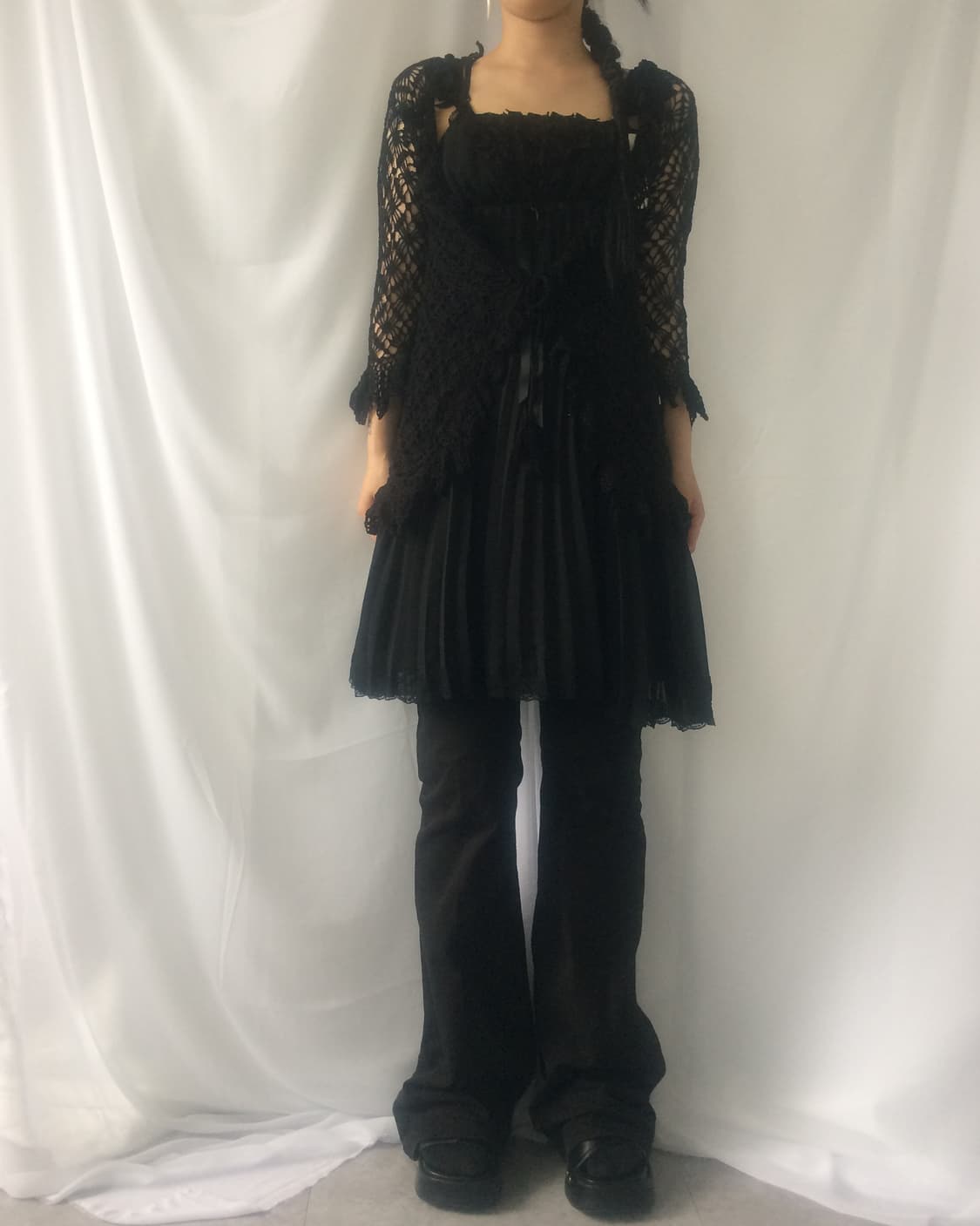 Crochet drape point cardigan 상품이미지6