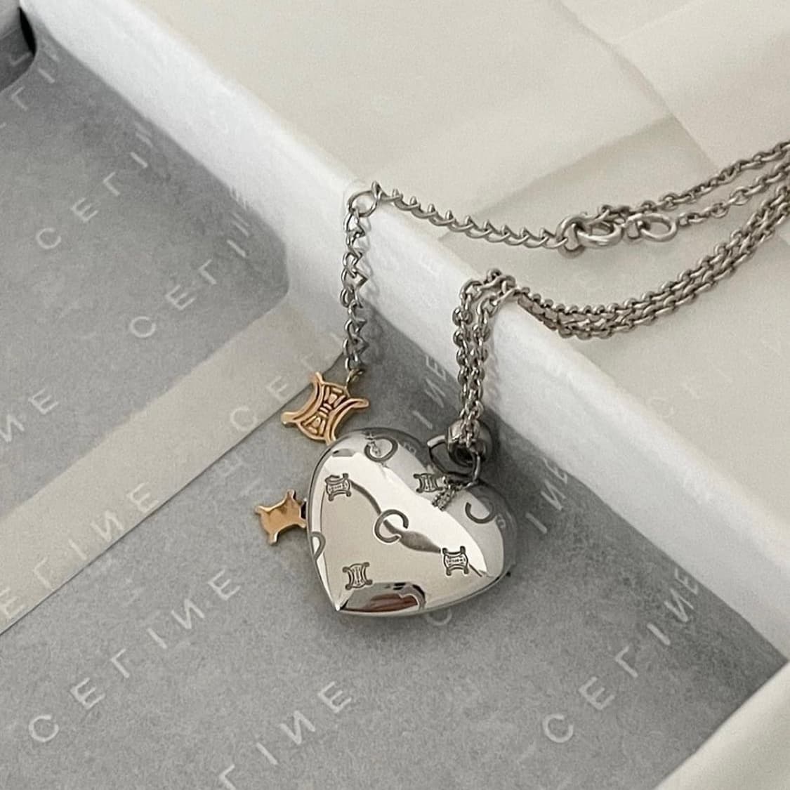 셀린느 하트 목걸이 상품이미지8