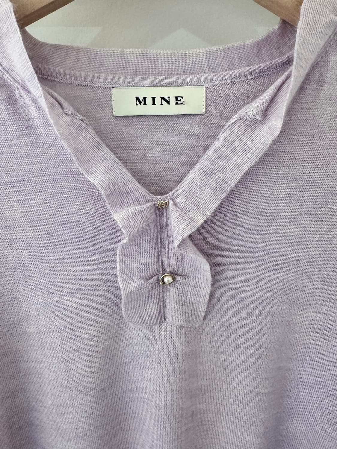 MINE 마인 라벤더 캐시미어 니트 풀오버(사이즈 Free) 상품이미지3