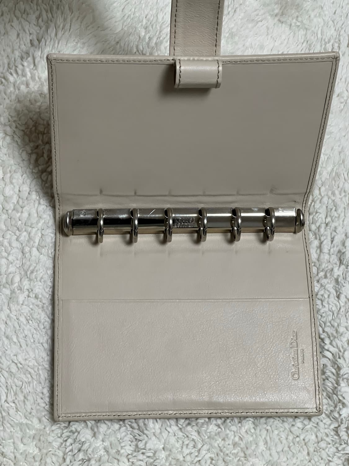 고전 빈티지 dior 디올 오블리크 베이지 명품 다이어리 상품이미지5