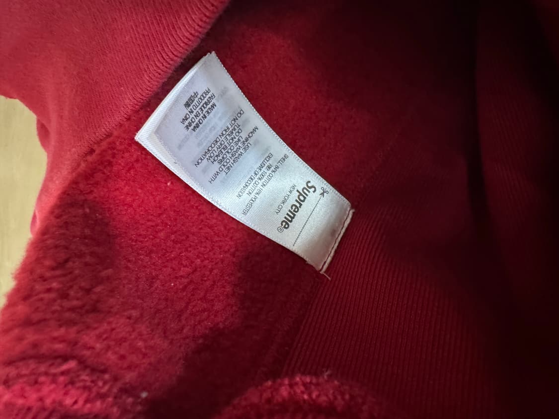 M 슈프림 워시드 박스로고 크루넥 맨투맨 - 25SS 상품이미지5