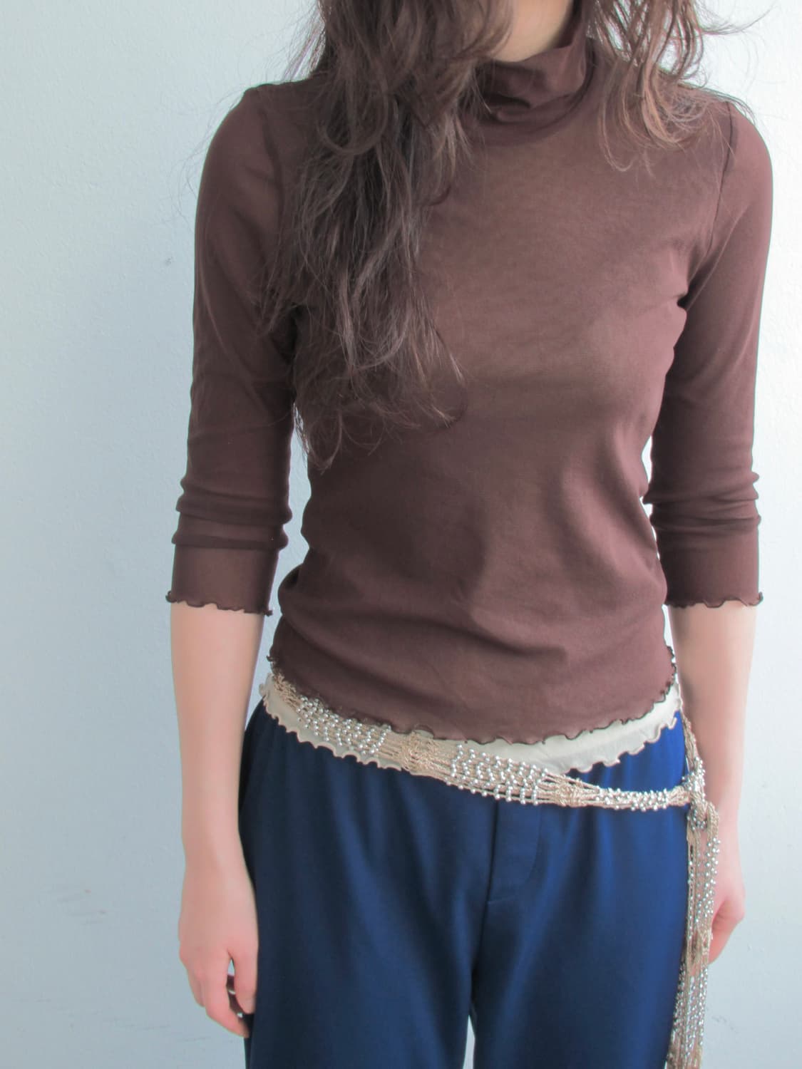 Trepini oggi layered mesh top 상품이미지3