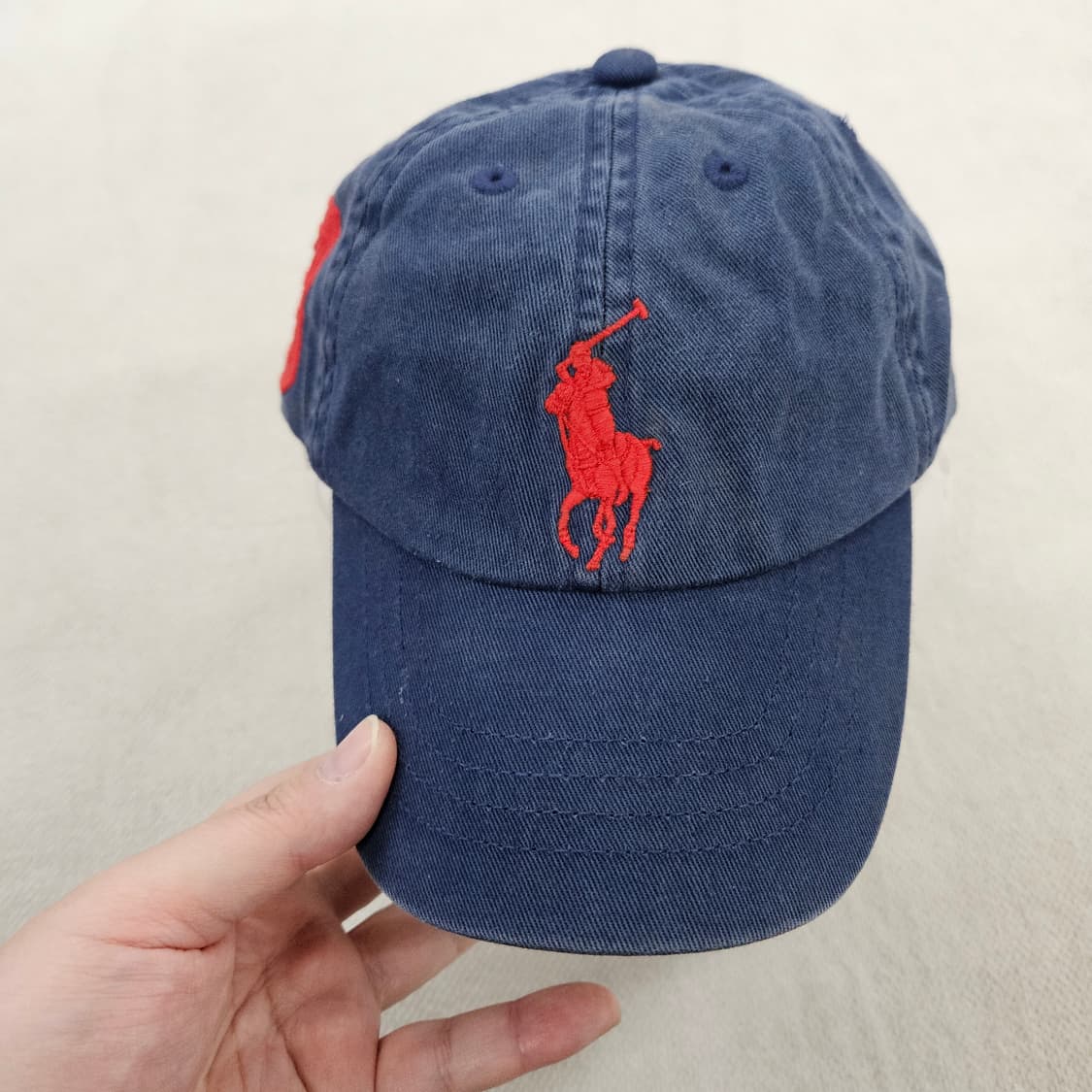 [F] 폴로 랄프로렌 레드 빅포니 코튼 치노 볼캡 모자 0120Y2 상품이미지2