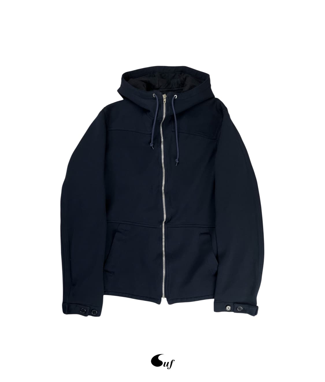 polyester fulling full zip hoodie 상품이미지1