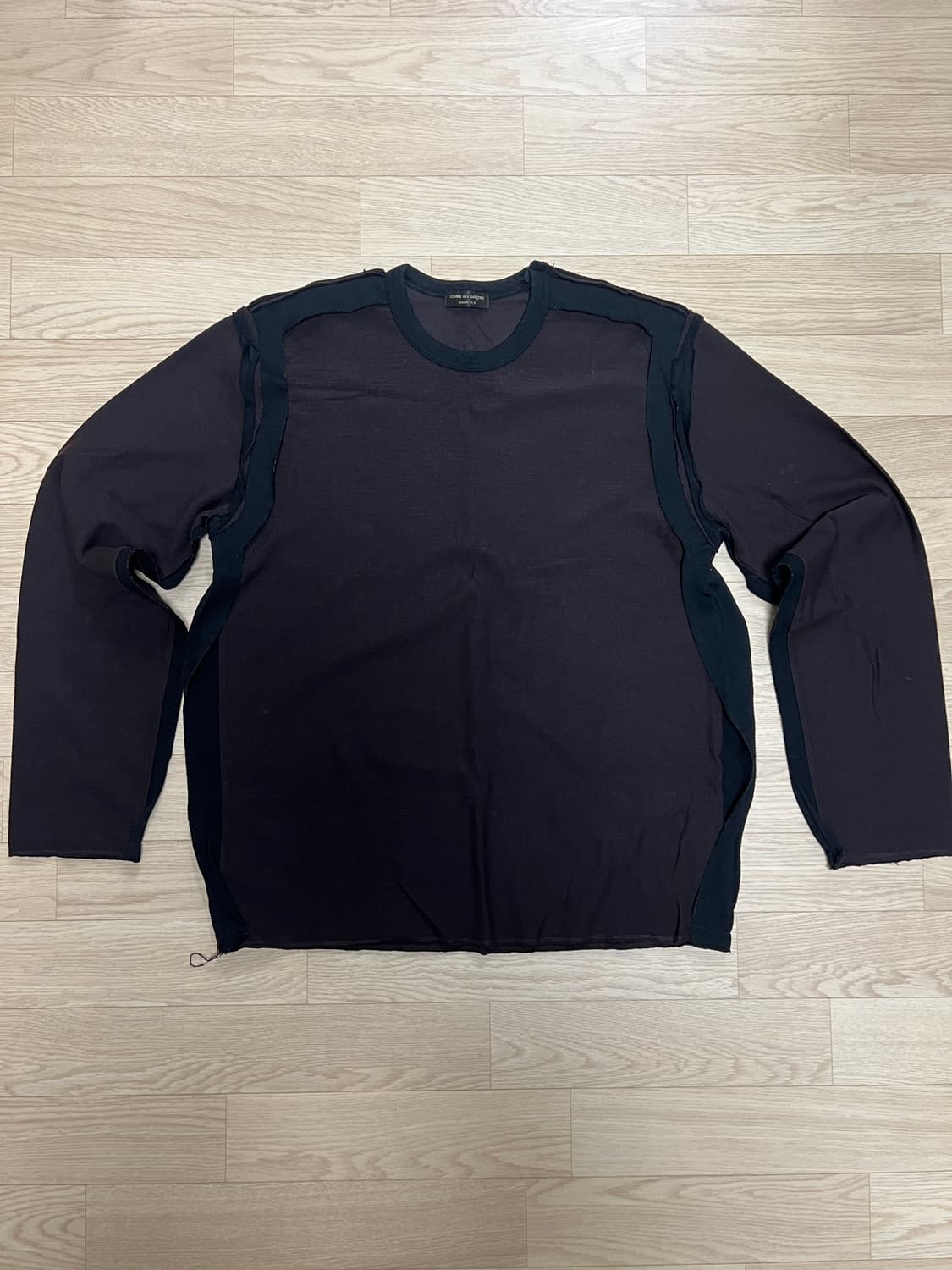 꼼데 옴므플러스 컷업 디테일 니트 상품이미지1