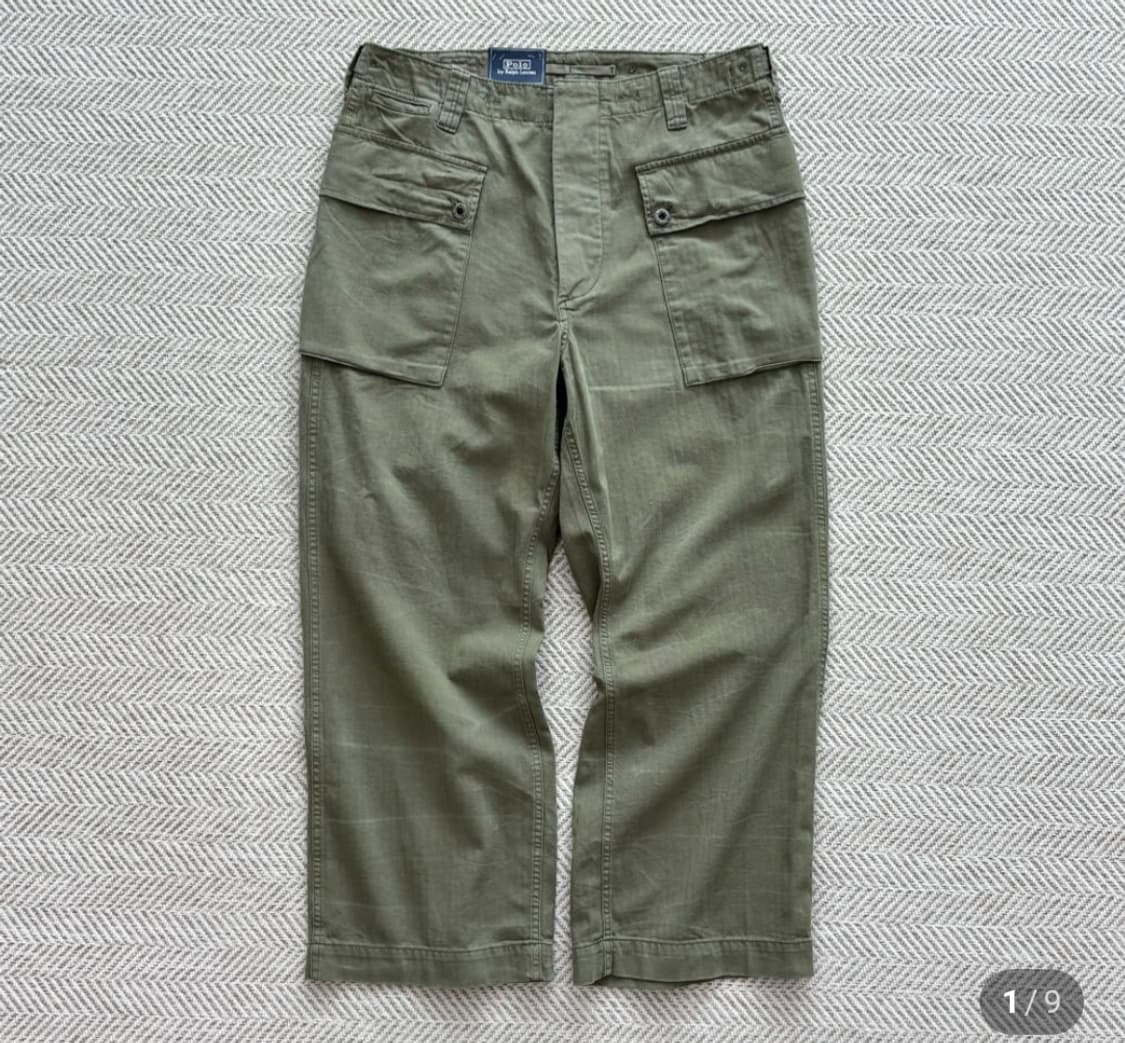 폴로 릴렉스핏 헤링본 카고팬츠 31/32 상품이미지1