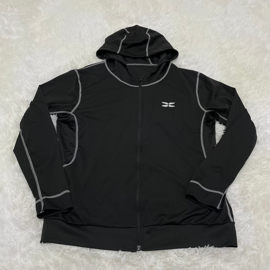 빈티지 러닝 블랙 기능 후드 집업 869 y2k 스트릿 모리 갸루 일본빈 상품이미지1