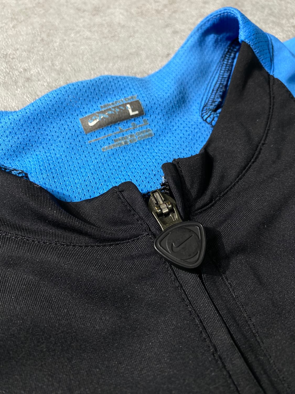 [L] 00s Nike T90 나이키 올드스쿨 반팔 집업 져지 상품이미지4