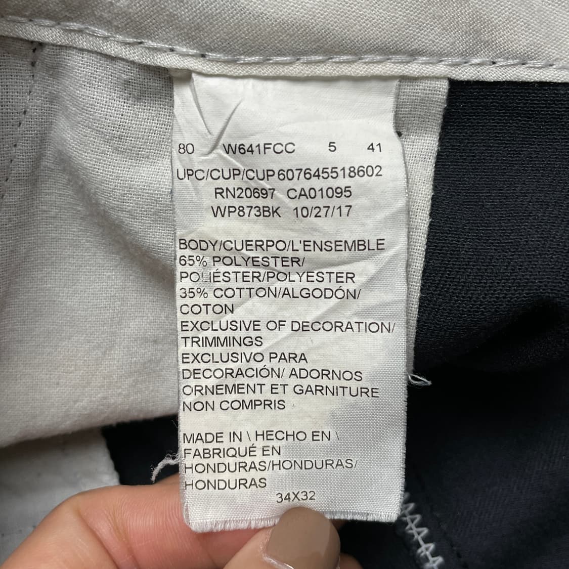 DICKIES 디키즈 블랙 슬림 스트레이트핏 워크 팬츠 A00886 상품이미지9