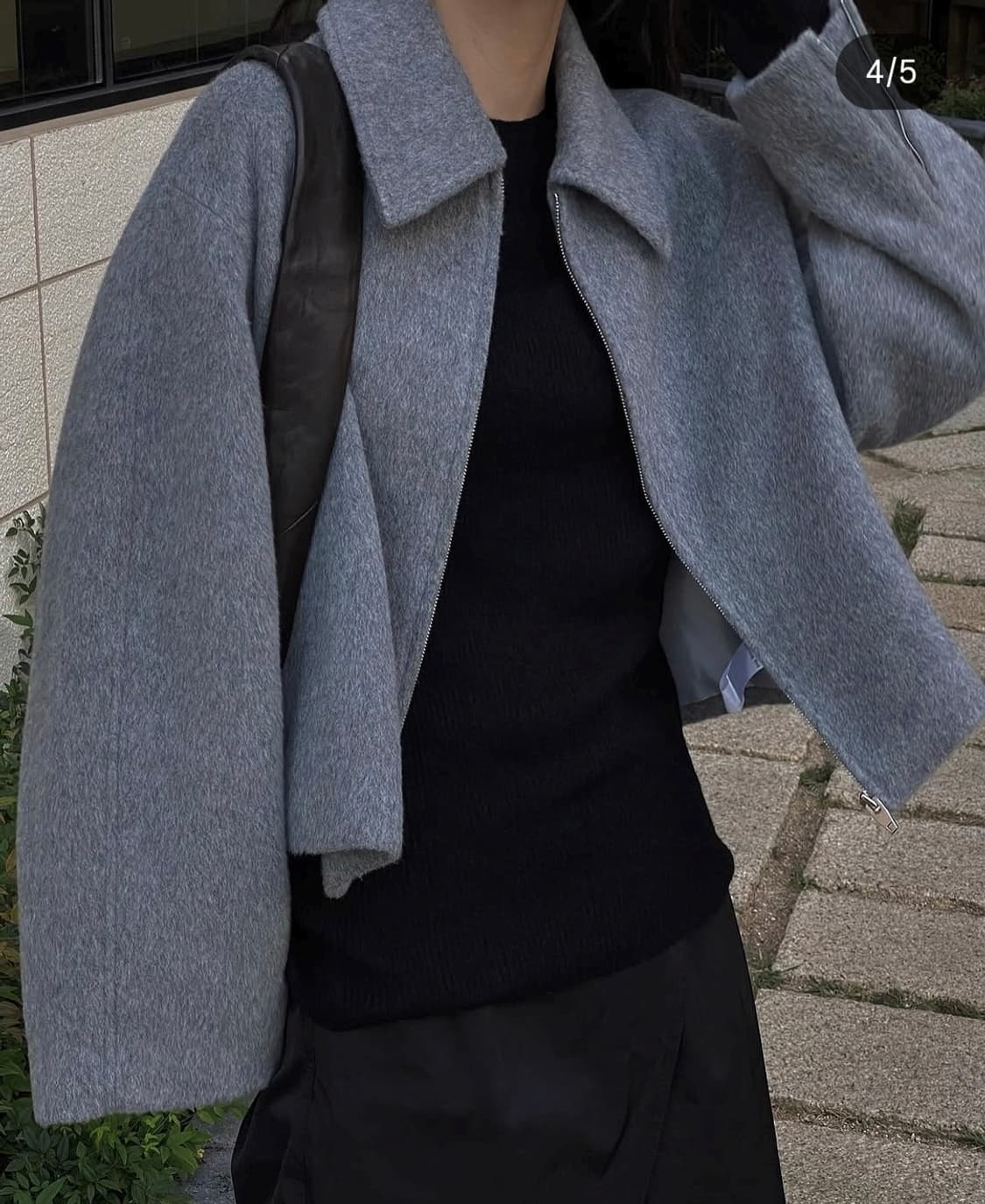 트리밍버드 트라움 숏 자켓 집업(그레이)-예약중 상품이미지4