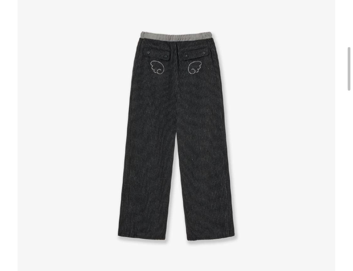 에이이에이이 aeae 엔젤 스트라이프 팬츠 블랙 ANGEL STRIPE 상품이미지3