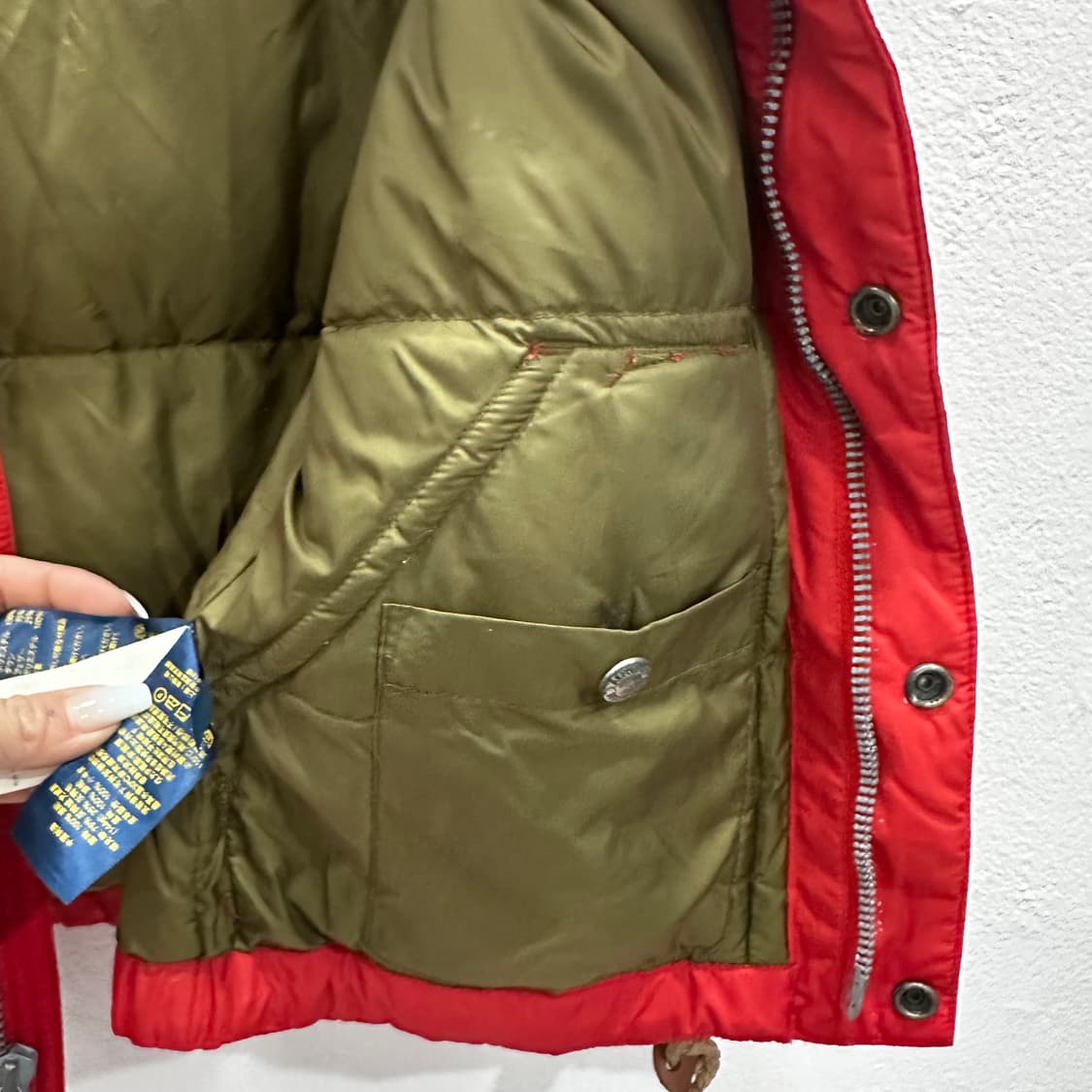 폴로 레드 덕다운 패딩 조끼S 상품이미지9