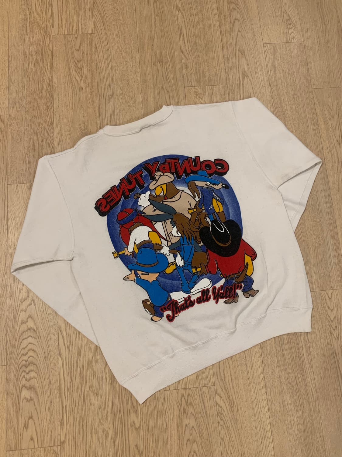 90s 루니툰 맨투맨 made in usa 상품이미지5