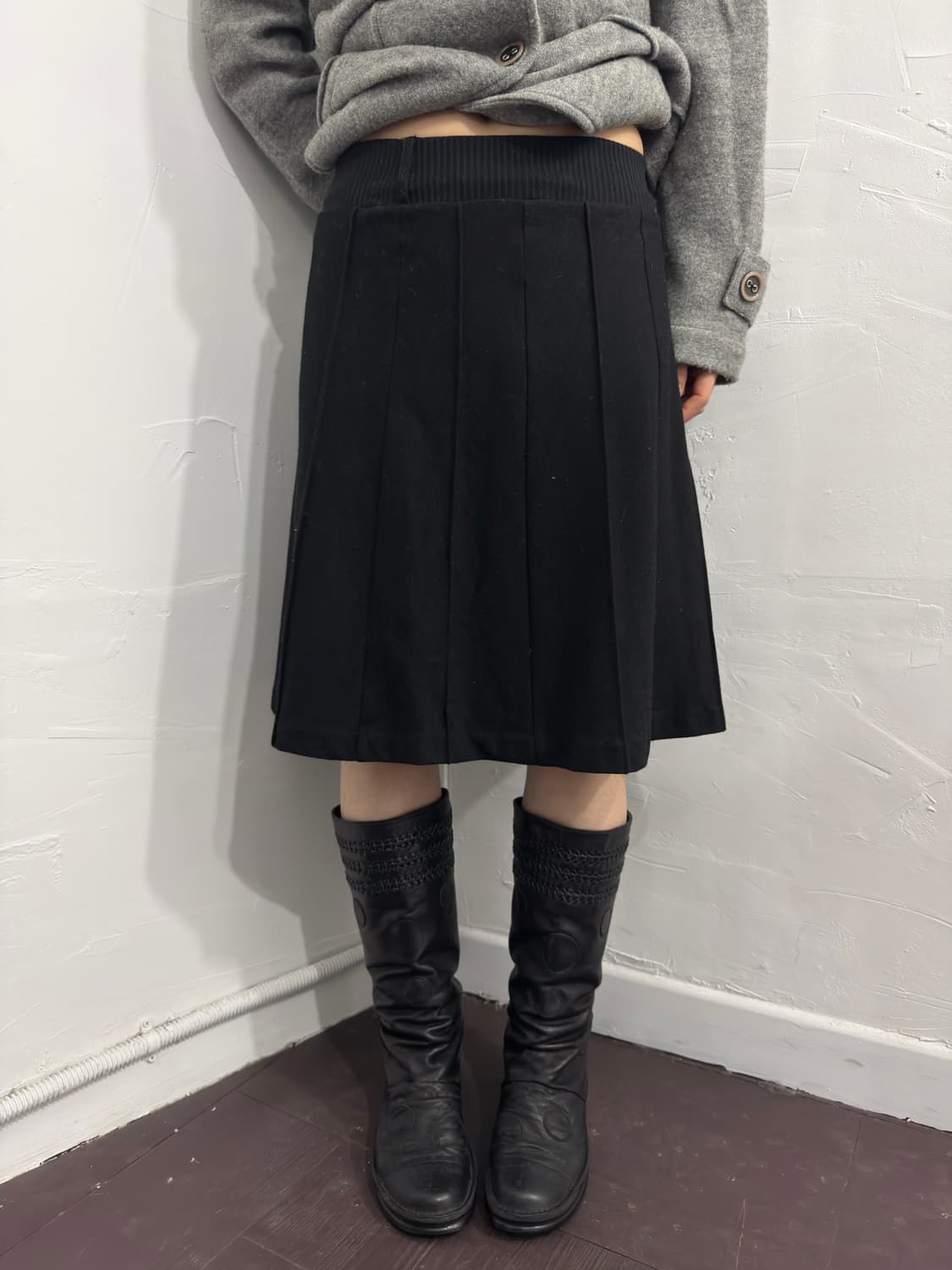 wool midi skirt 상품이미지1