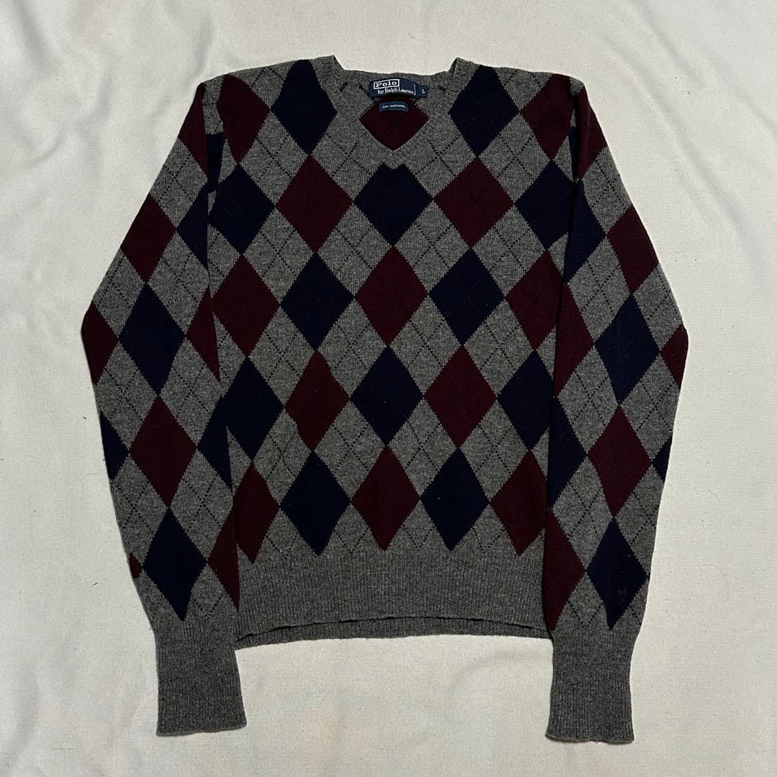 L 폴로랄프로렌 아가일 램스울 니트 상품이미지2