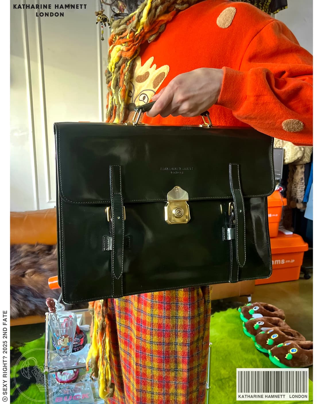 1980-90s KATHARINE HAMNETT Business Bag 상품이미지1