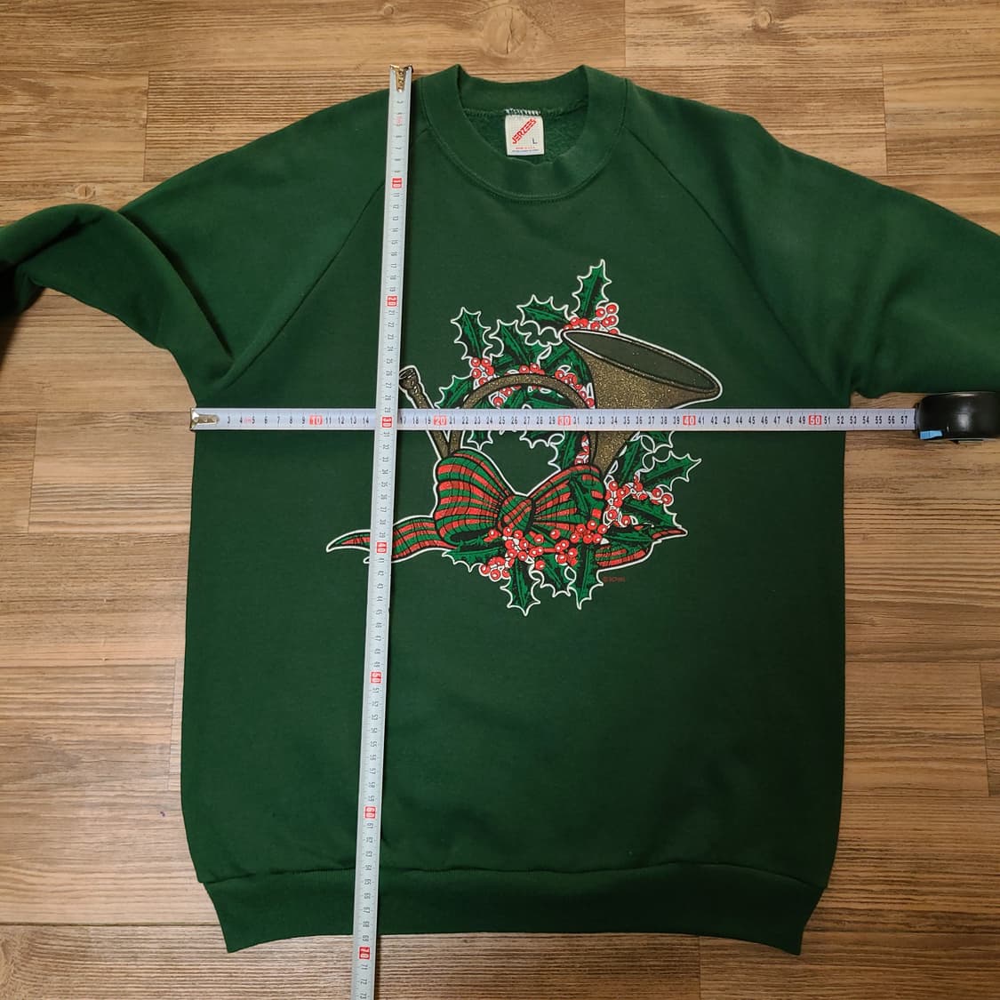 80s USA 빈티지 jerzees 나그랑 카키 스웻셔츠 긴팔 맨투맨 상품이미지5