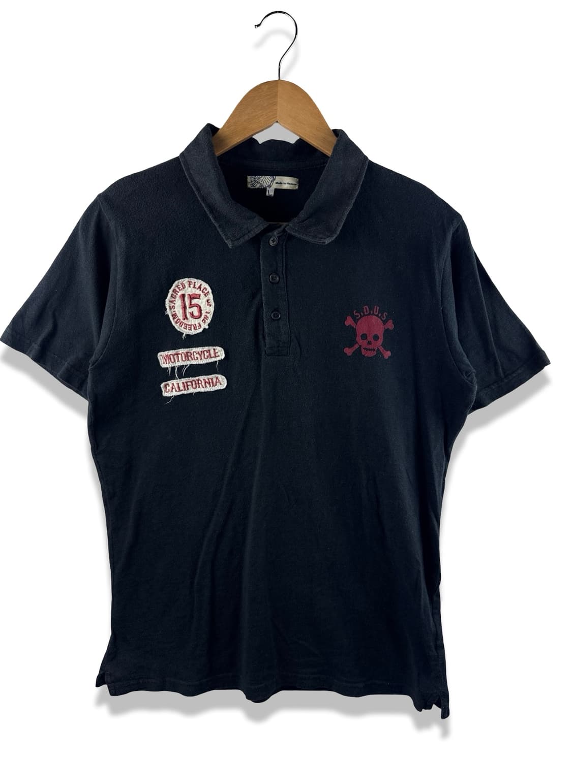 JPN 스컬 그래픽 카라티셔츠1964 상품이미지1