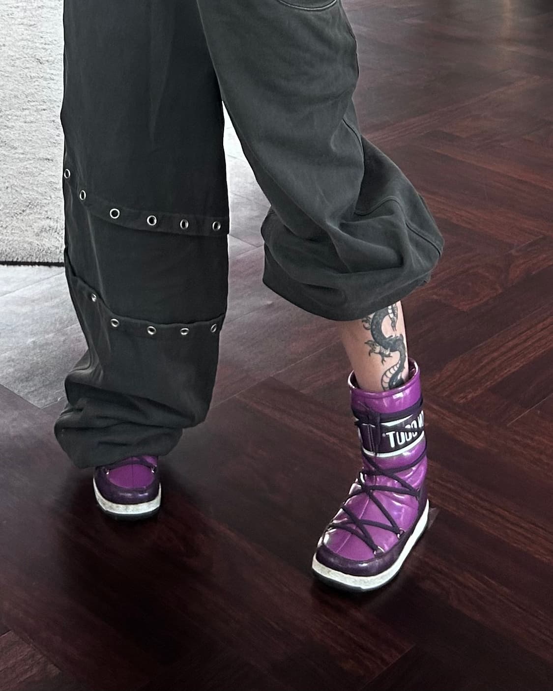 MOONBOOT 코팅 부츠 퍼플 상품이미지6