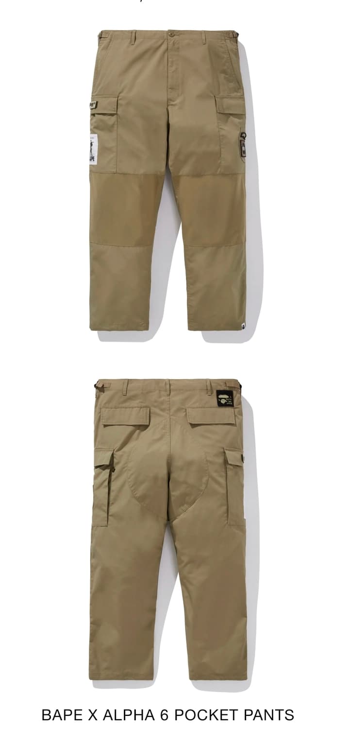 베이프 X 알파인더스트리 카고 팬츠 상품이미지9