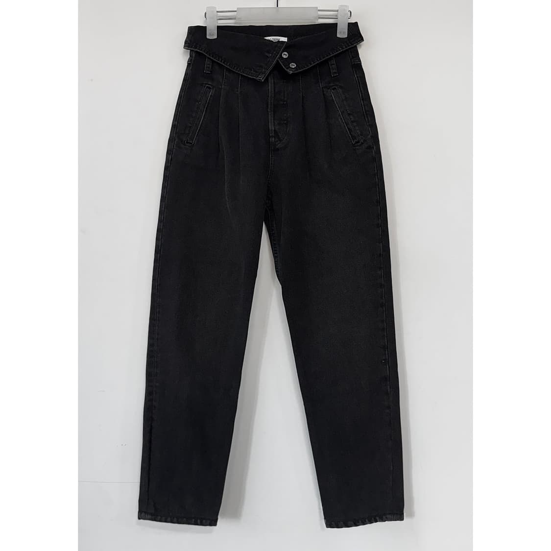 리던 폴드 오버 블랙 데님 진 (24) 상품이미지3